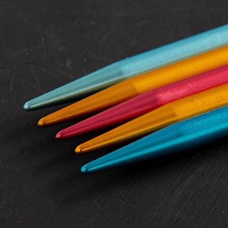 Leyloş Colibri 4,5mm 20cm Renkli Çorap Şişi - 204-7