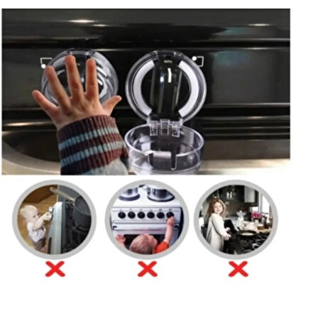 Ocak Düğmesi Koruyucu Kapak 2 Adet