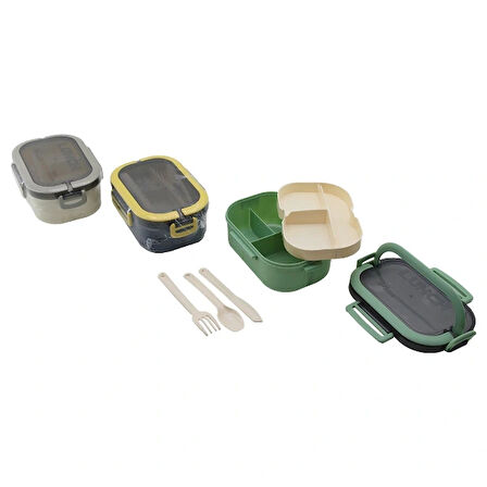 Tek Katlı Bölmeli Beslenme Kutusu