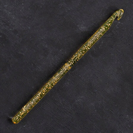 Leyloş Champagner 7mm 15cm Plastik Simli Yün Tığ - 4