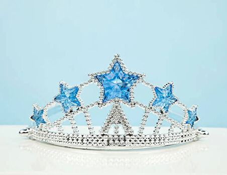 Plastik Kraliçe Prenses Tacı Çocuk Boy