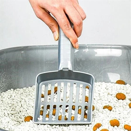 Leyloş Plastik Evcil Hayvan Kedi Kumu Temizleme Eleme Küreği