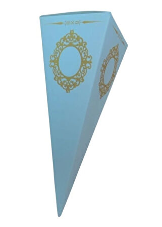 Beyaz Karton Külah Şeker,lokum,kına Kutusu 25 Li Paket