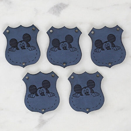 Leyloş Crafts Figürlü Deri Arma 5 Adet - 1577