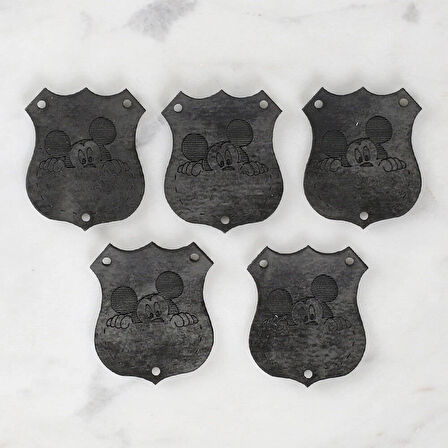 Leyloş Crafts Figürlü Deri Arma 5 Adet - 1576