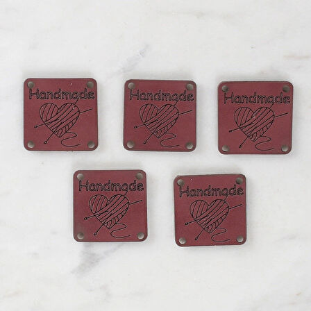 Leyloş Crafts Handmade Deri Arma 5 Adet  - 1598