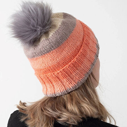 Leyloş Kırçıllı Koyu Yeşil Tüylü Ponpon