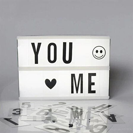 Leyloş Sinematik Lightbox Dekorasyon Aydınlatma Aksesuarları (a5 Boyut)