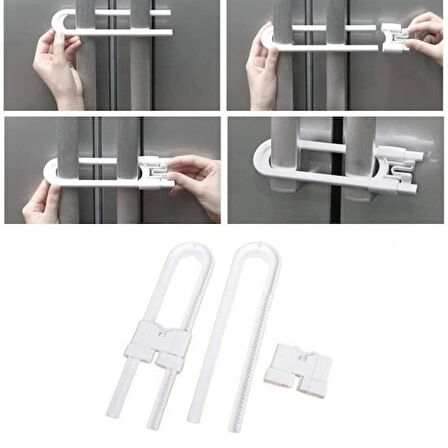 Leyloş Bebek Çocuk Çekmece Ve Dolap Koruma Raylı Güvenlik Sistemi Emniyet Kilidi