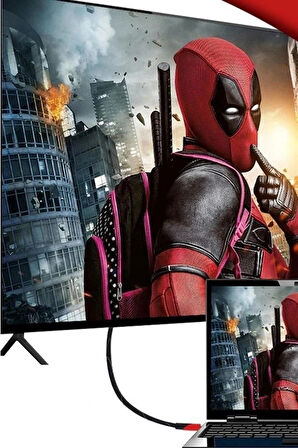 Leyloş Hdmı Kablosu Hdtv Bilgisayar Uydu Görüntü Ses Full Hd Sargılı Görüntü Aktarma Kablosu