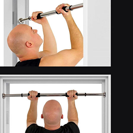 Leyloş Kapı Veya Koridora Takılıp Ayarlanabilen Demiri Barfiks Aleti Kapı Barfiksi