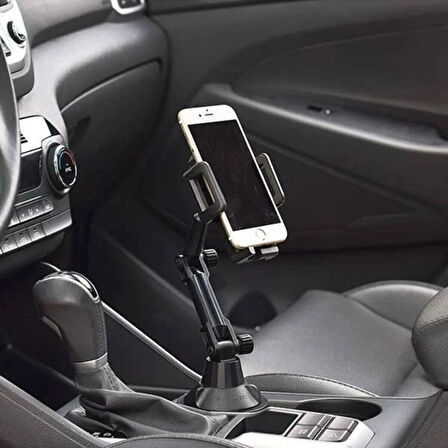 Leyloş Teleskopik Araç Bardak Yerine Giren Telefon Tutucu