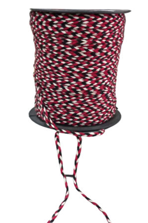 Bileklik İpi, Hediye Paketleme İpi, Şans, Bereket, Aşk, Şifa, Güç 5 Mm Pamuk  5 Metre Kırmızı