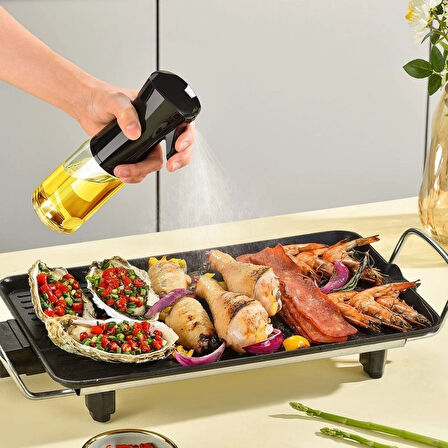 Leyloş Çok Amaçlı Cam Şişe Püskürtmeli Dağıtıcı Yağdanlık Limonluk Sirke Sosluk Spreyi