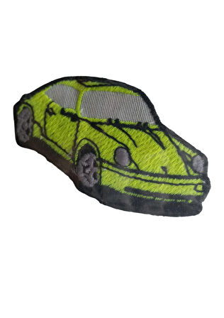 Aplike Ütü İle Yapışan Araba Yeşil Arma 3x4 Cm