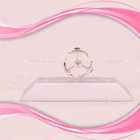 Leyloş Dekoratif Masa Üstü Obje Manyetik Kinetik Orbital Dönen Yunuslar