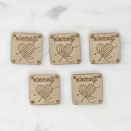 Leyloş Crafts Elemeği Deri Arma 5 Adet - 1569