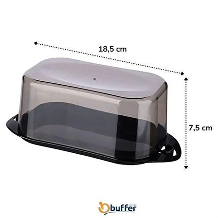 Leyloş Kilitli Plastik Kapaklı Kahvaltılık Tereyağlık Peynirlik Erzak Saklama Kabı Ap-9428