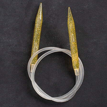 Leyloş Champagner 12mm 100cm Misinalı Şiş - 405-7