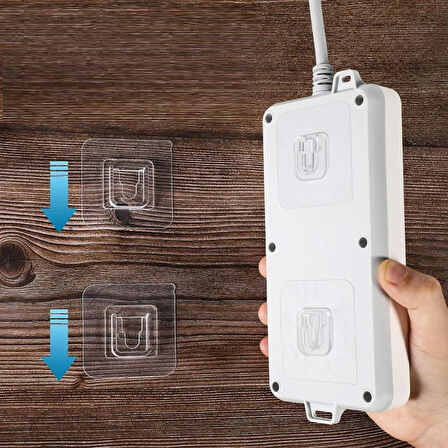 Geçmeli Klips Eşya Sabitleme Askısı 10 Lu Set