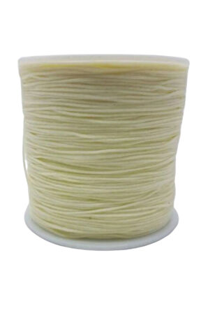 Paraşüt İpi, Bileklik-kolye Örgü İpi 1 Mm 50 Metre Krem