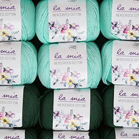 Leyloş Mercerized Cotton Zümrüt Seti