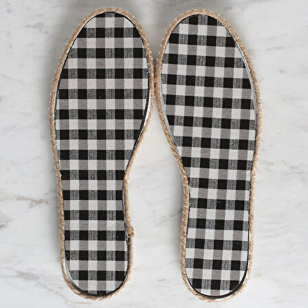 Leyloş Dar Hasır Espadril / Ayakkabı Tabanı 36 Numa