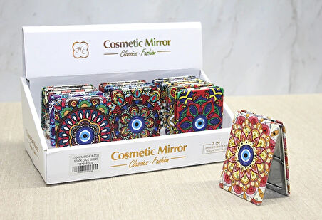 Taşlı El Aynası Dikdörtgen İnce Model 2