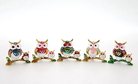 Swarovski 2'li Baykuş Model 2