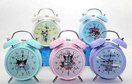 Kuromi, Hello Kitty, Mickey Mouse Masa Üstü Çalar Saat
