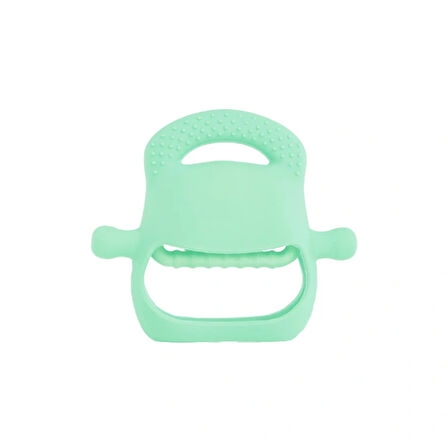 Açık Yeşil Bebek Silikon Diş Kaşıyıcı