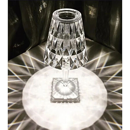 Kristal Abajur Led Kumandalı Ve Dokunmatik Masa Lambası