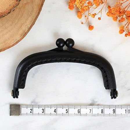 Leyloş Plastik Cüzdan Klipsi-siyah