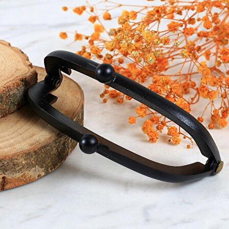 Leyloş Plastik Cüzdan Klipsi-siyah