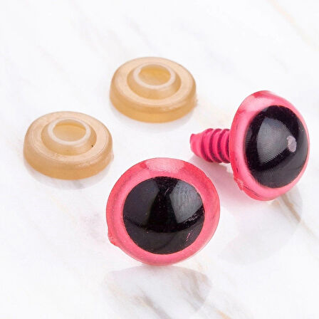 Leyloş 16 Mm Pembe 5 Çift Amigurumi Göz