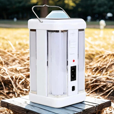 Leyloş  Güneş Enerjili Şarjlı Işık 1200mah Yeniden Şarj Edilebilir Batarya Yg-7977s