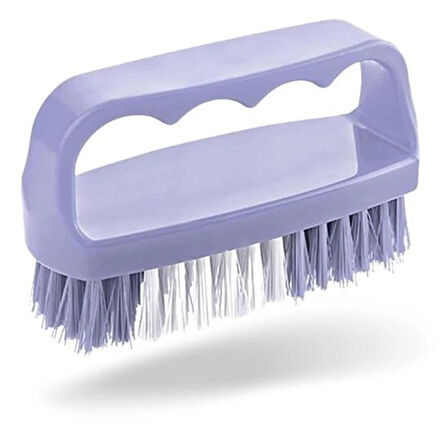 Leyloş Tutamaçlı Plastik Pratik Tırnak Ve Kıyafet Yaka Temizlik Fırçası- Tp-113