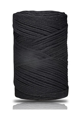 Pamuk Makrome 2 Mm Siyah