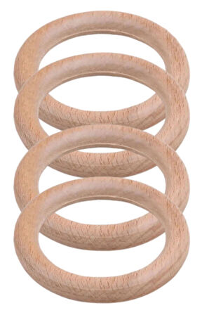 Makrome Tahta Halka 6 Cm