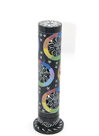 Obsidian Taşı İşlemeli Kule Tütsülük Model 3