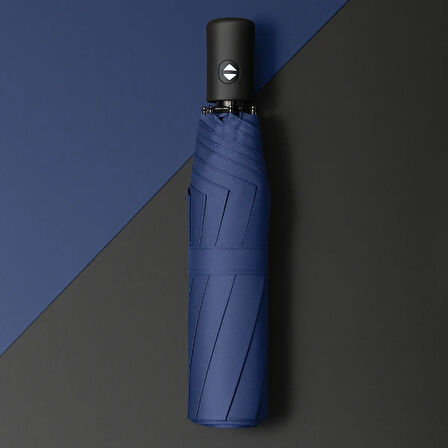 Mavi Kılıflı Otomatik Kompakt Şemsiye