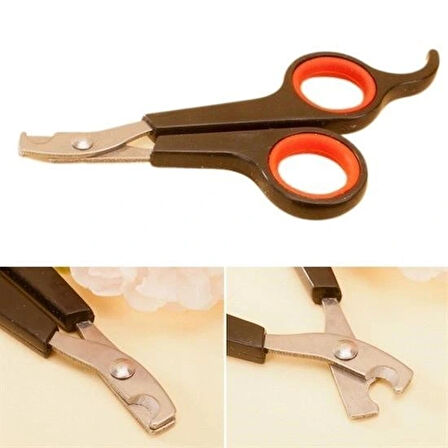 Leyloş Küçük Çelik Uçlu Kedi Köpek Evcil Hayvan Tırnak Makası Pati Bakım Aleti Ergonomik Kaymaz Sap