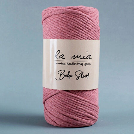 Leyloş Boho Slim Gül Kurusu El Örgü İpi -l090 - 34196