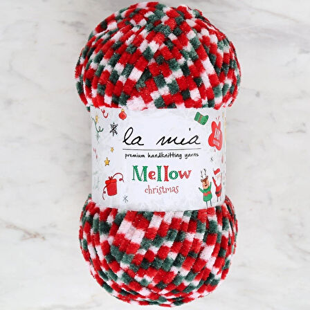 Leyloş Mellow Christmas Gümüş Simli El Örgü İpi -