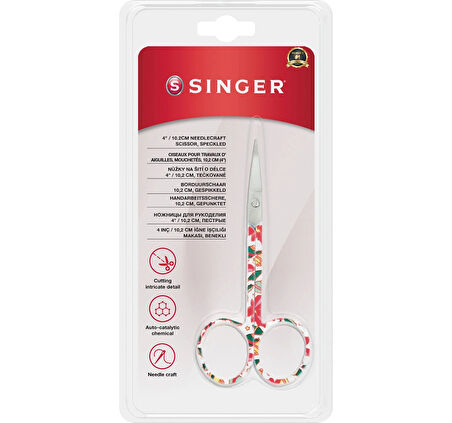 Kıvrık Uçlu Renkli Nakış Makası (4&quot;)