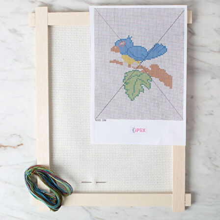 Leyloş Etamin İşleme Panosu Kiti Kuş - Kod:236