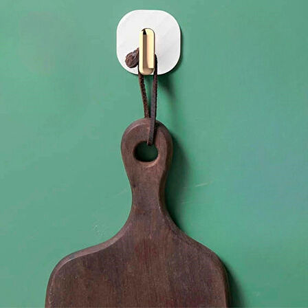 Leyloş 2li Yapışkanlı Retro Askılık Dolap Kapak Kulpu Beyaz