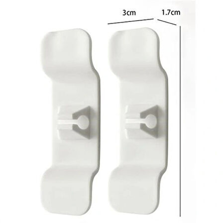 Leyloş 6'lı Pratik Kablo Toparlayıcı Yapışkanlı Klips Mutfak Air Fryer Kettle Kahve Tost Makinası