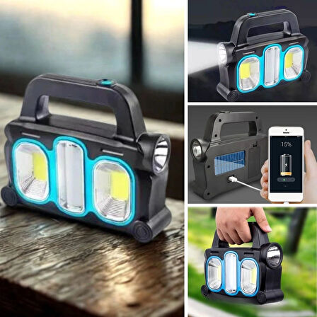 Leyloş  Hurry Bolt Güneş Enerjili Taşınabilir Çalışma Lambası – Powerbank Özellikli