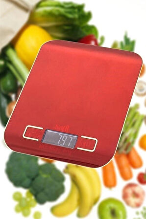 Leyloş Tf 1002 Hassas Ölçümlü  Maksimum 5 Kg Kapasiteli Led Ekran Platin Dijital Mutfak Tartısı